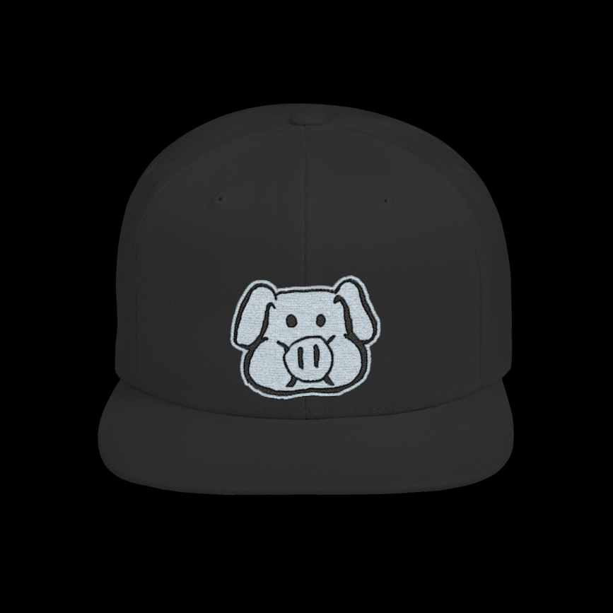 Pig Embroidery Hat