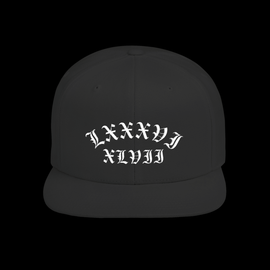 8647 Roman Numerals Hat