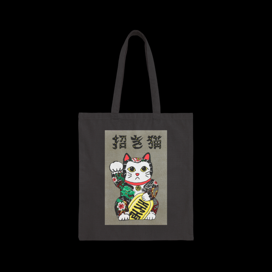 Yakuza Maneki Neko Tote Bag