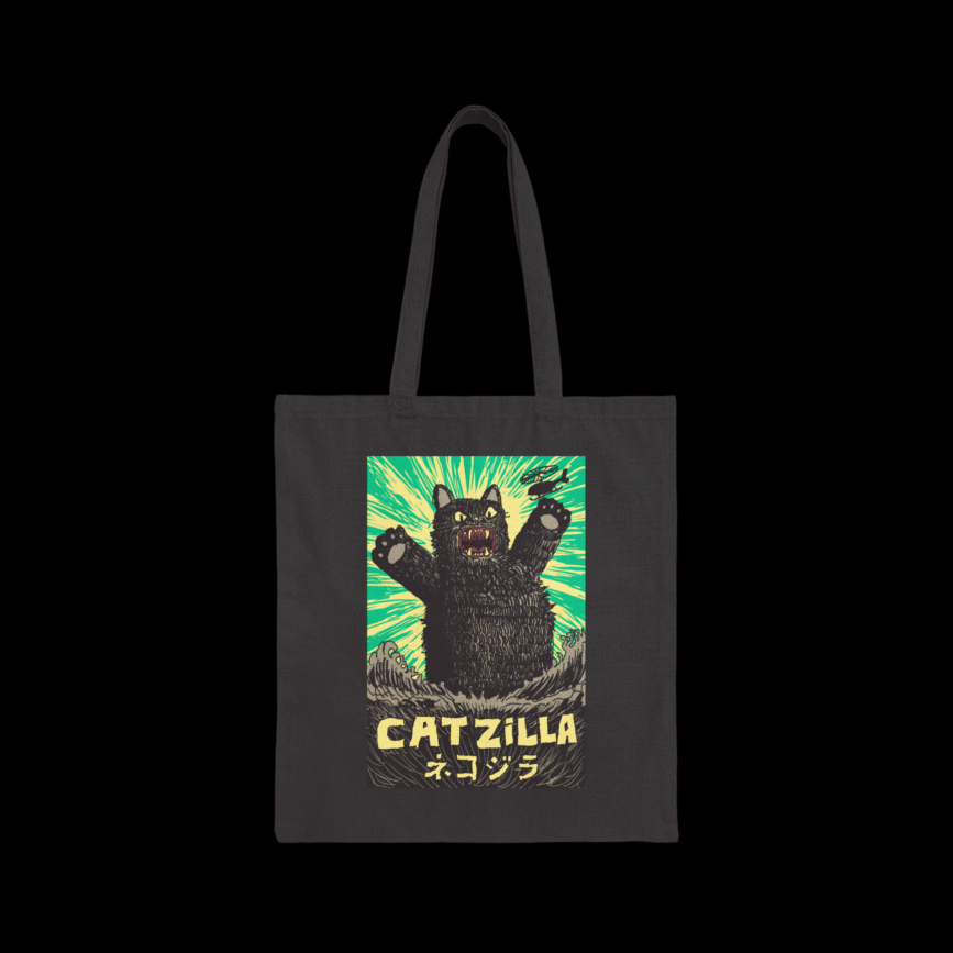 Catzilla Tote Bag