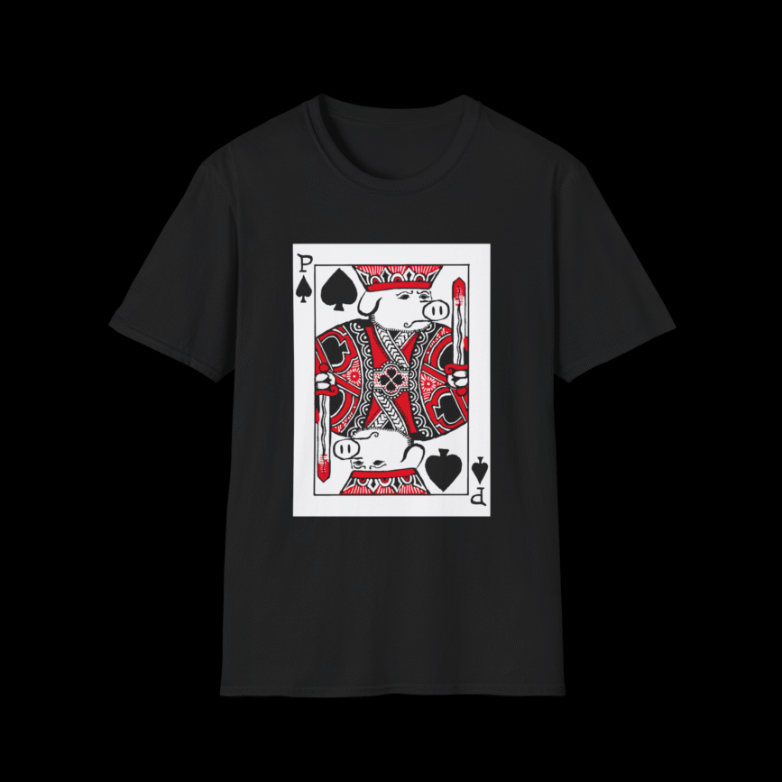 Pig of Spades Poker Card Shirt