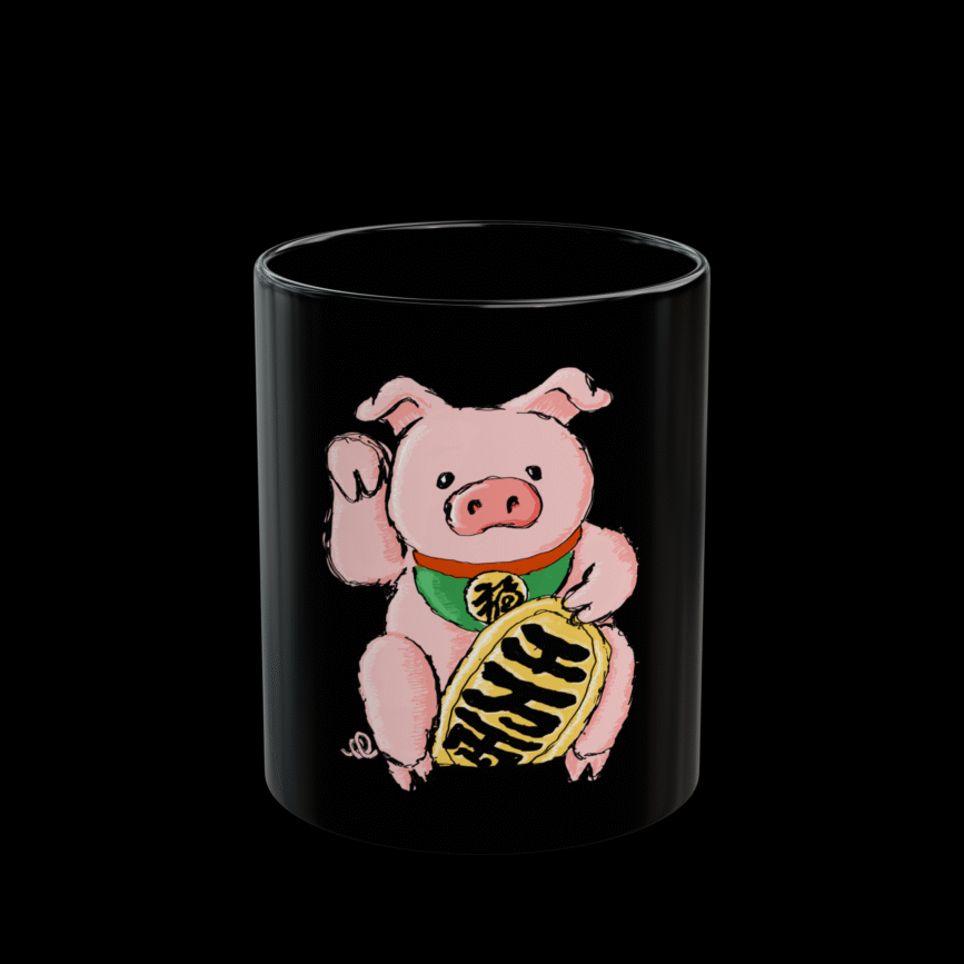Maneki Buta Mug