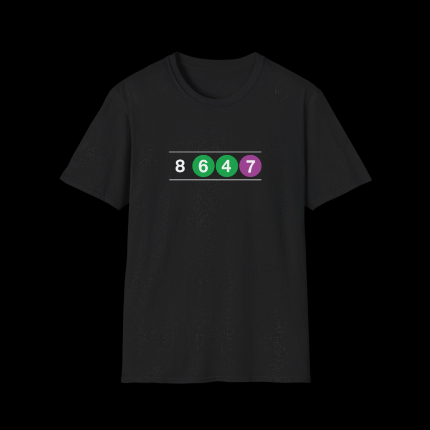 8647 NYC Subway Short sleeve T shirt