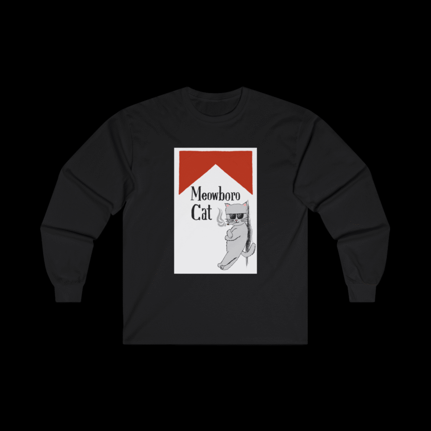 Meowboro Cat Long Sleeve T shirt