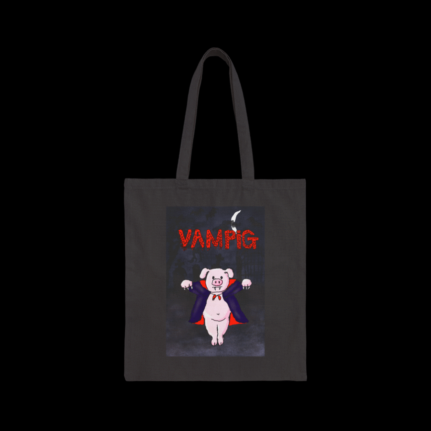 Vampire Pig Tote Bag