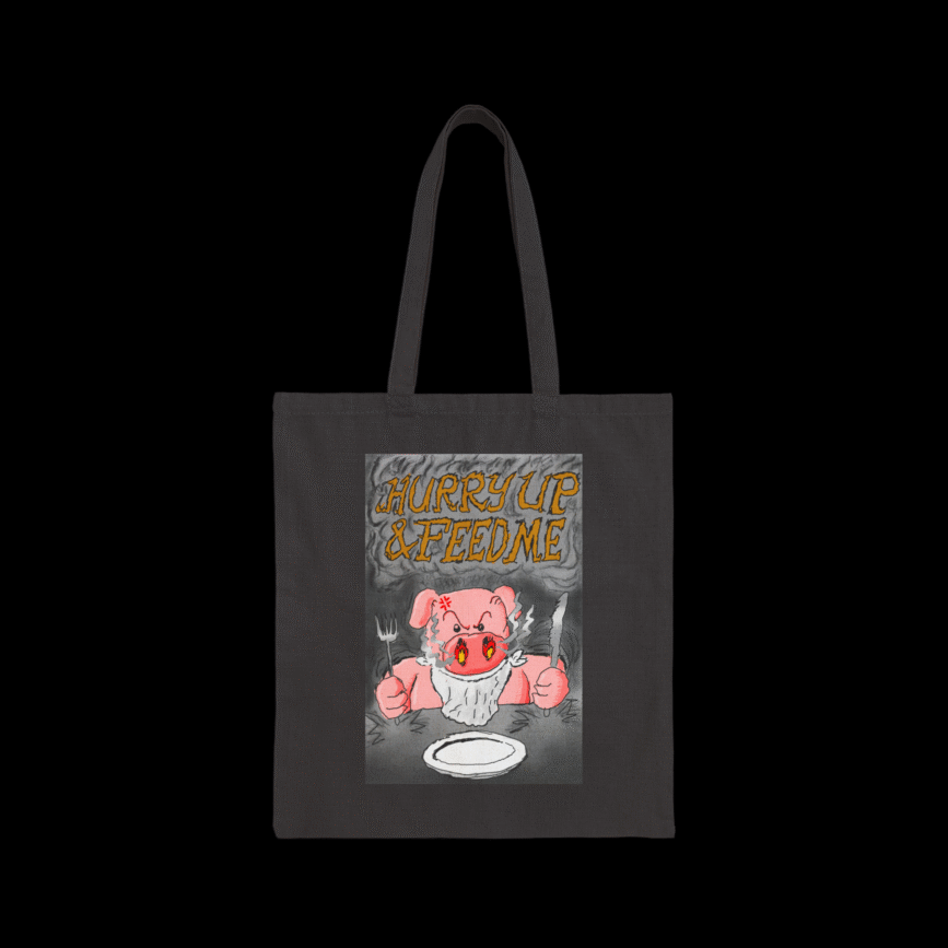 Hungry Pig Tote Bag