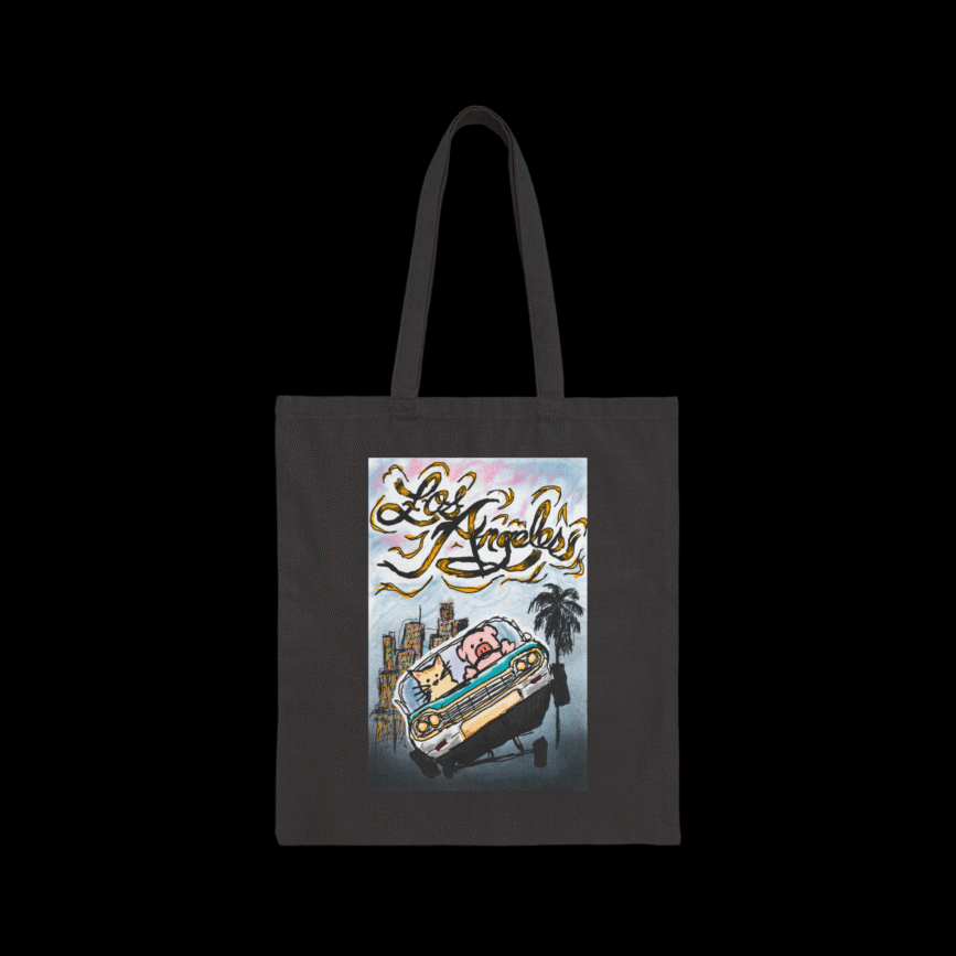Los Angeles Pig & Cat Tote Bag