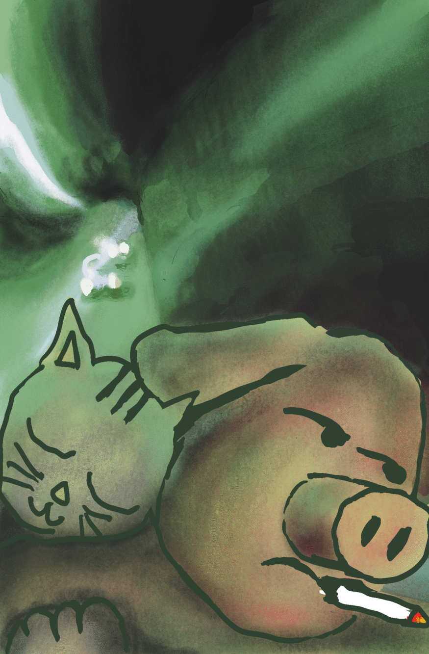 Fallen Angels Pig & Cat