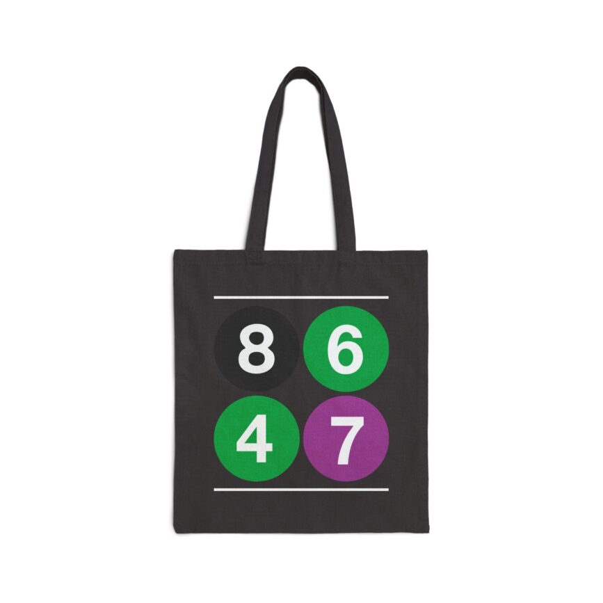 8647 NYC Subway Tote Bag