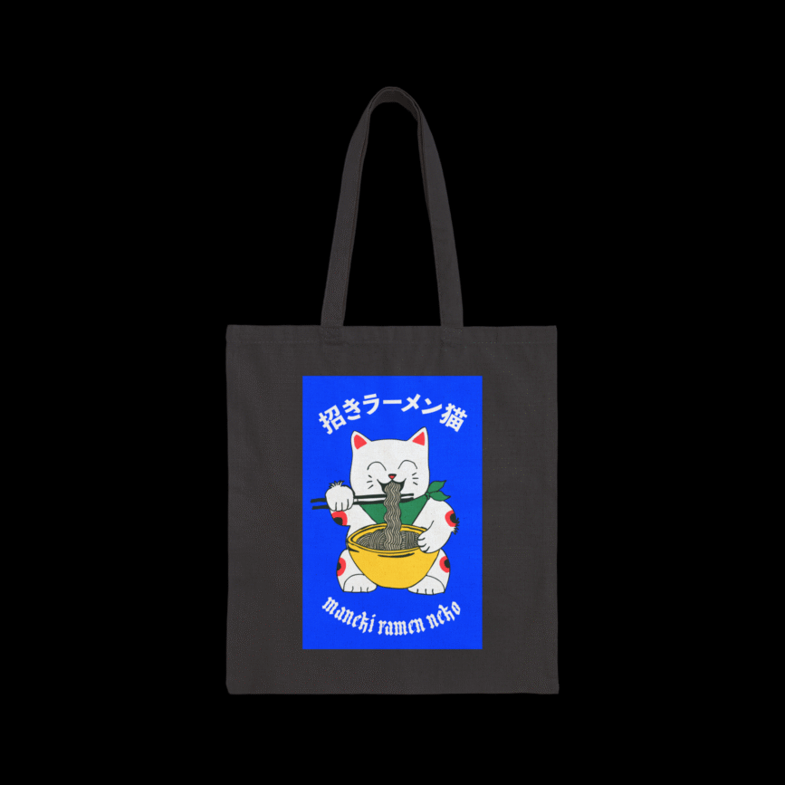 Maneki Ramen Neko Tote Bag