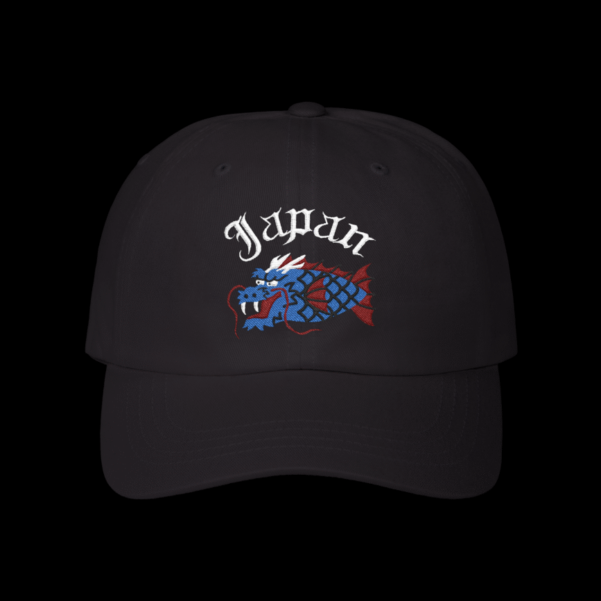 Japan / Koi Fish body with Dragon Face Embroidered Dad Hat